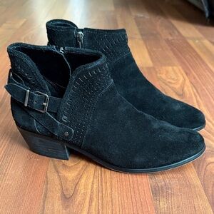Vince Camuto Black Suede Pralata Booties